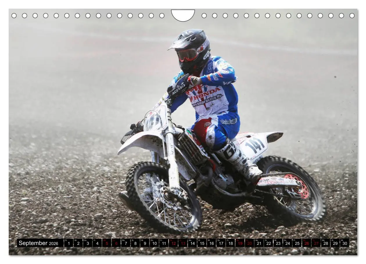 Bild: 9783457701058 | Moto Cross (Wandkalender 2026 DIN A4 quer), CALVENDO Monatskalender