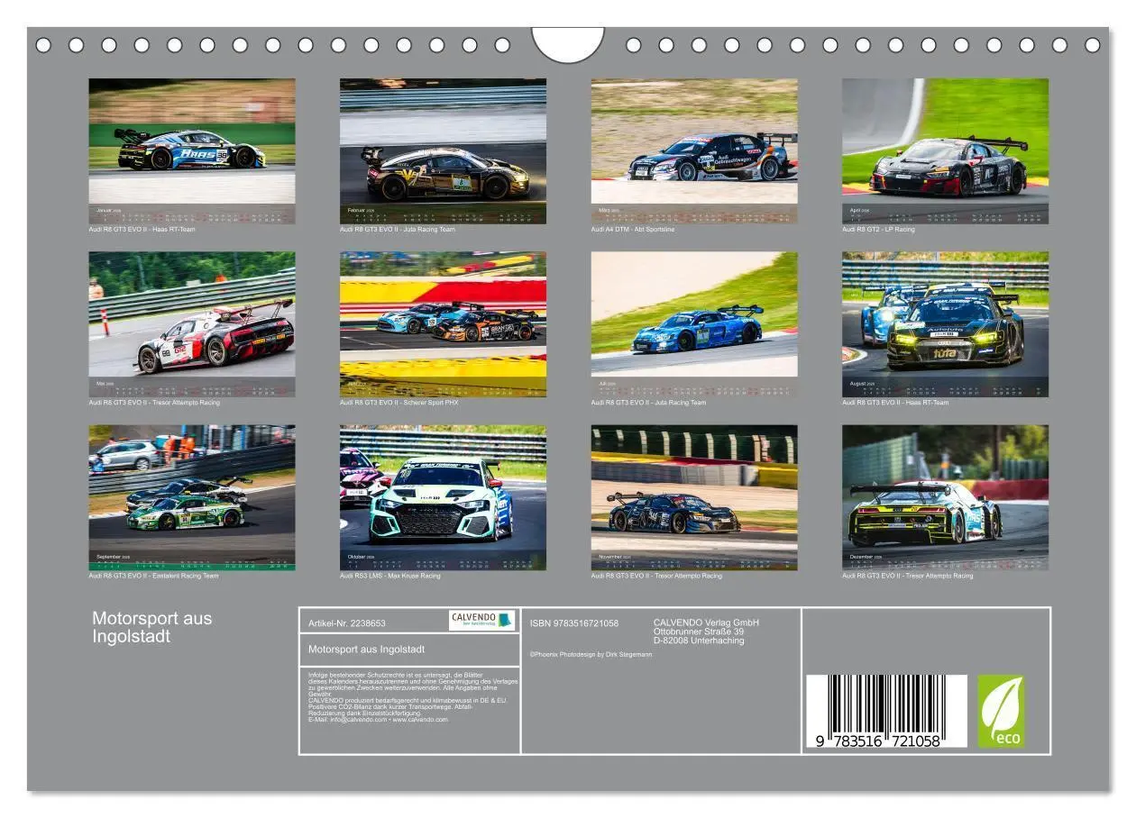 Bild: 9783516721058 | Motorsport aus Ingolstadt (Wandkalender 2026 DIN A4 quer), CALVENDO...