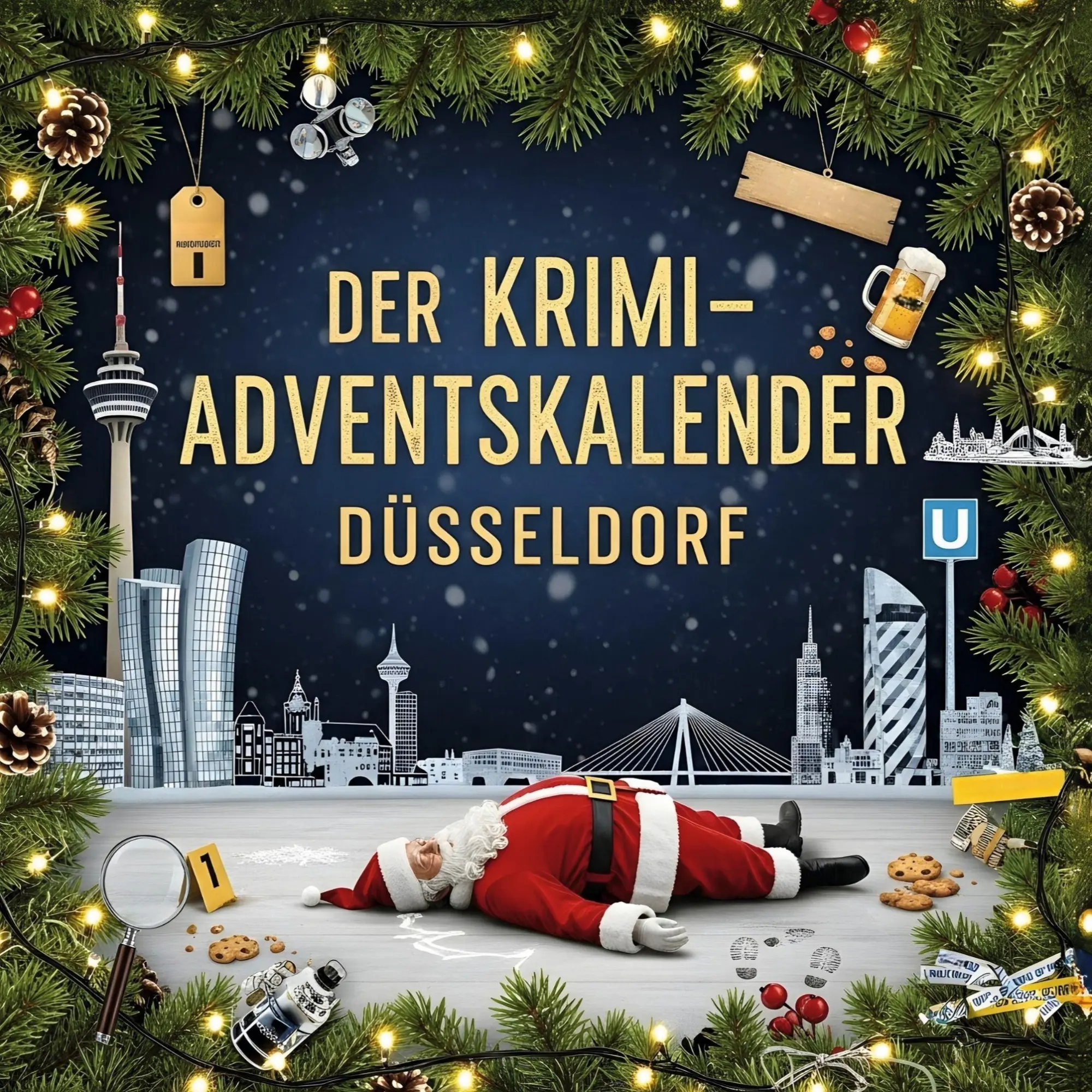 Cover: 9783695301058 | Der Krimi-Adventskalender Düsseldorf | Mordsverdächtig in 24 Akten