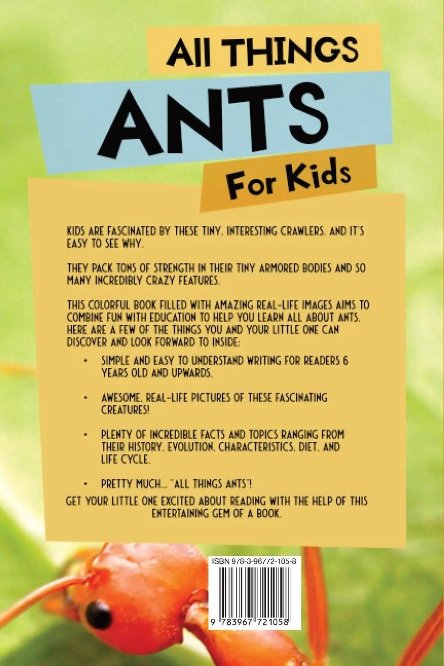 Rückseite: 9783967721058 | All Things Ants For Kids | Animal Reads | Taschenbuch | Englisch