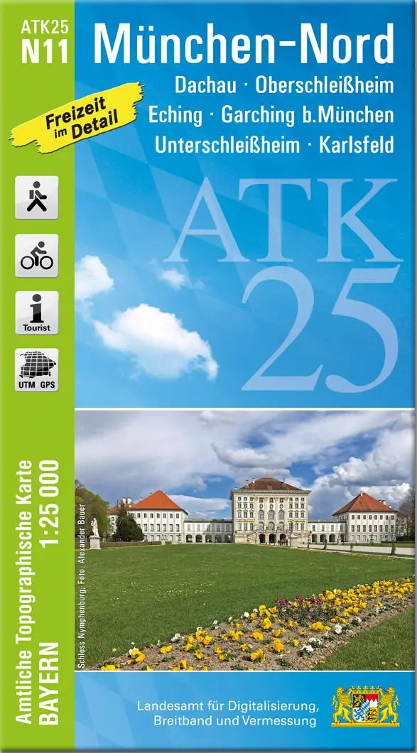 Cover: 9783987761058 | ATK25-N11 München-Nord (Amtliche Topographische Karte 1:25000) | 2025