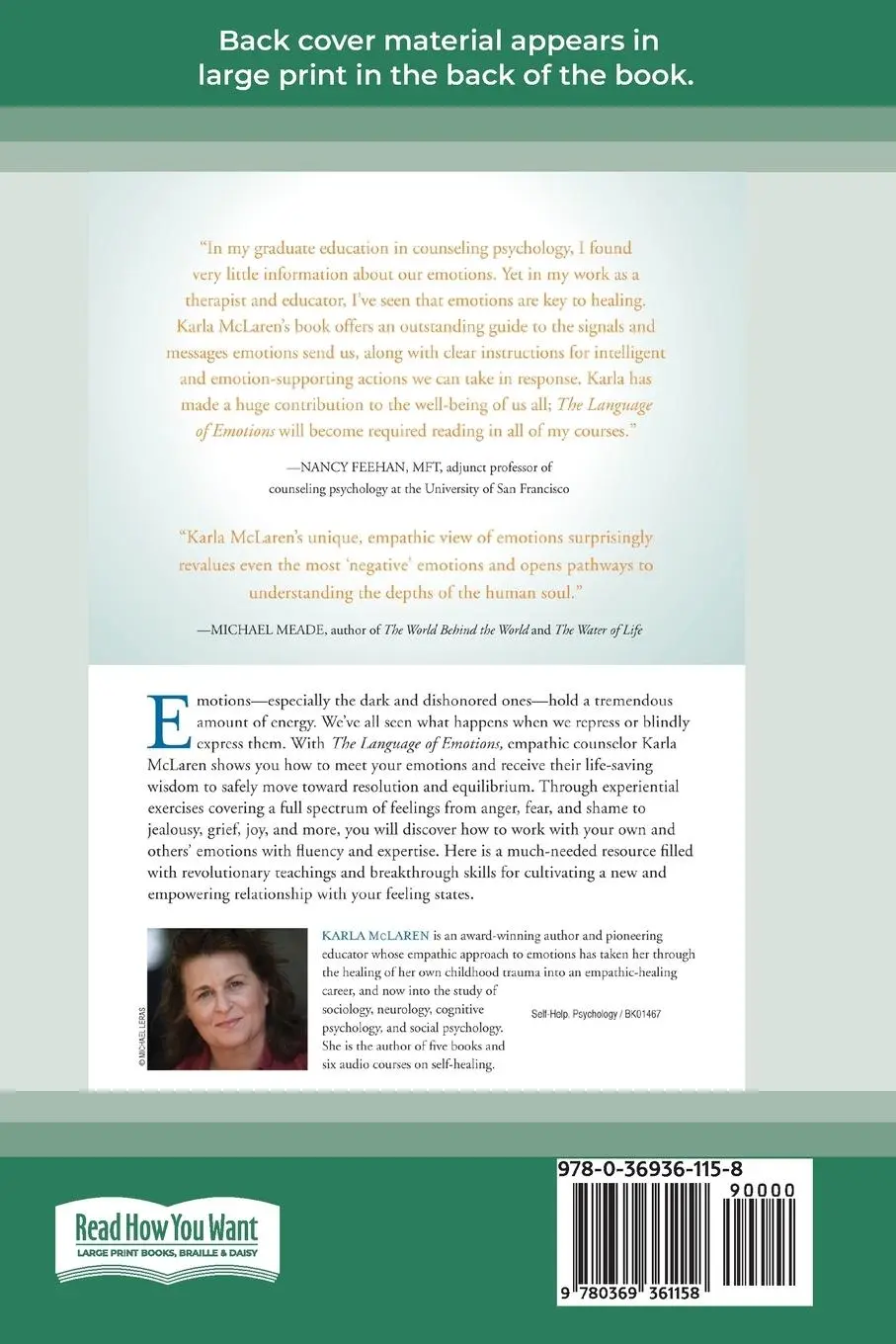 Rückseite: 9780369361158 | The Language of Emotions | Karla Mclaren | Taschenbuch | Englisch
