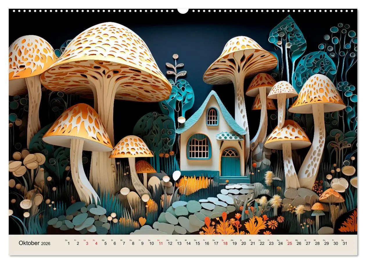Bild: 9783457481158 | Magie der Pilze (Wandkalender 2026 DIN A2 quer), CALVENDO...