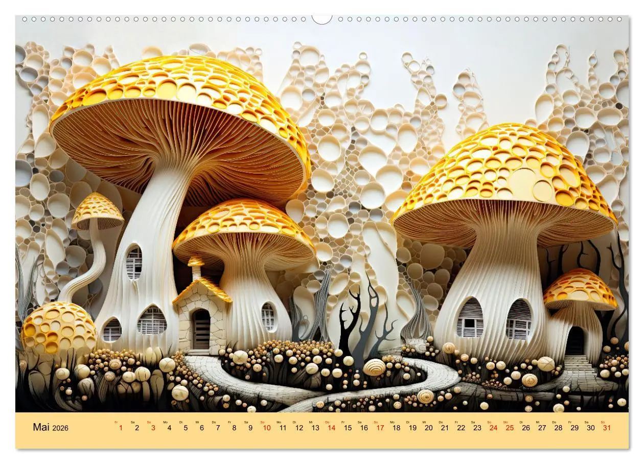 Bild: 9783457481158 | Magie der Pilze (Wandkalender 2026 DIN A2 quer), CALVENDO...
