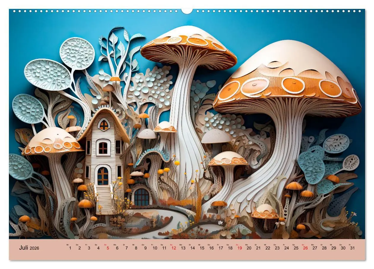 Bild: 9783457481158 | Magie der Pilze (Wandkalender 2026 DIN A2 quer), CALVENDO...