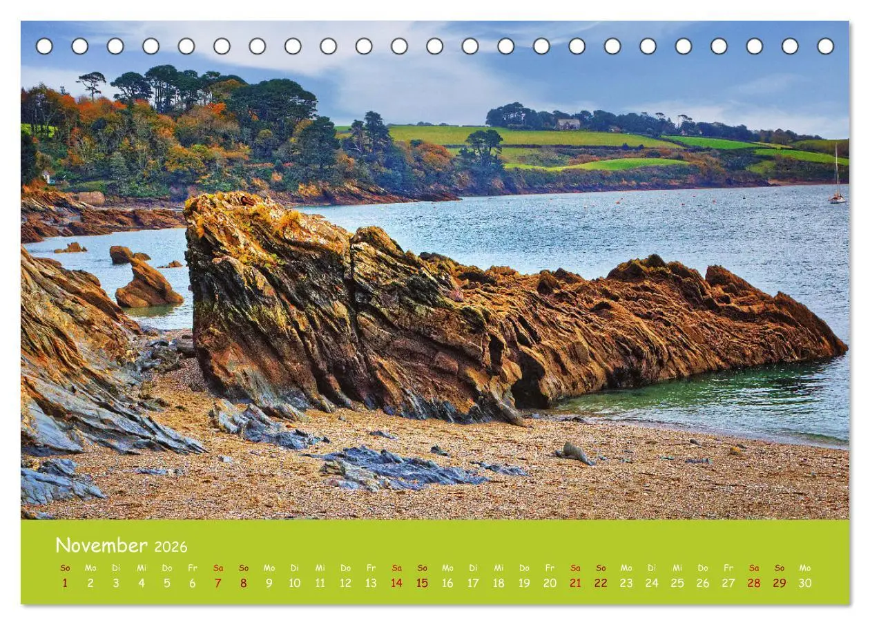 Bild: 9783457621158 | Cornwall - Einzigartig (Tischkalender 2026 DIN A5 quer), CALVENDO...