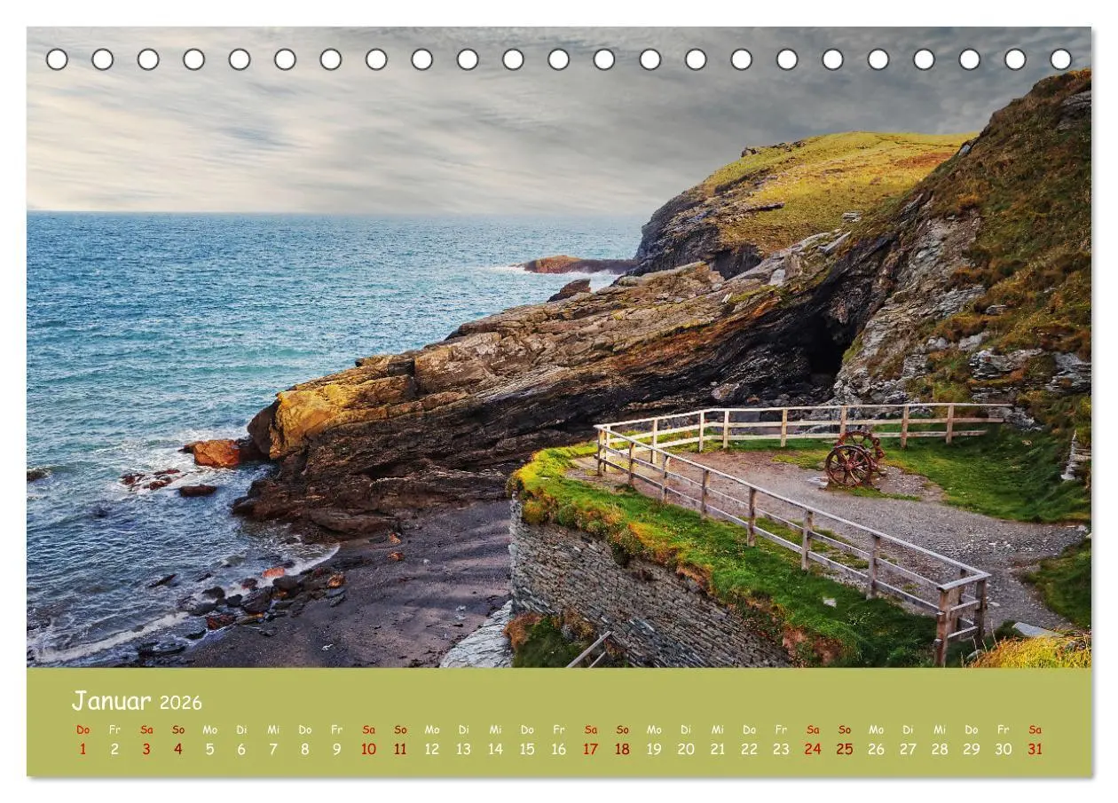 Bild: 9783457621158 | Cornwall - Einzigartig (Tischkalender 2026 DIN A5 quer), CALVENDO...