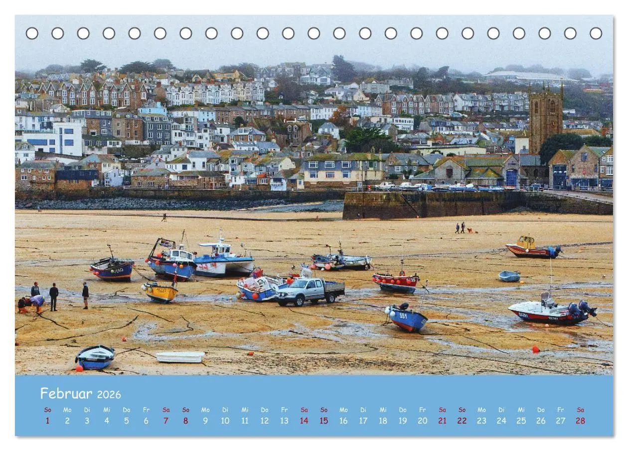 Bild: 9783457621158 | Cornwall - Einzigartig (Tischkalender 2026 DIN A5 quer), CALVENDO...