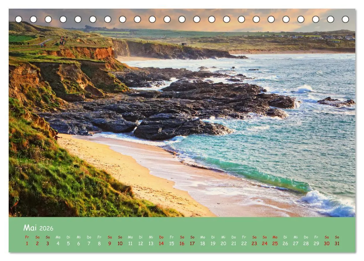 Bild: 9783457621158 | Cornwall - Einzigartig (Tischkalender 2026 DIN A5 quer), CALVENDO...