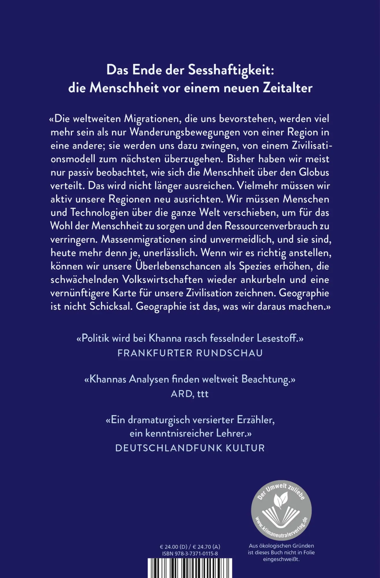 Rückseite: 9783737101158 | Move | Das Zeitalter der Migration | Parag Khanna | Buch | 448 S.