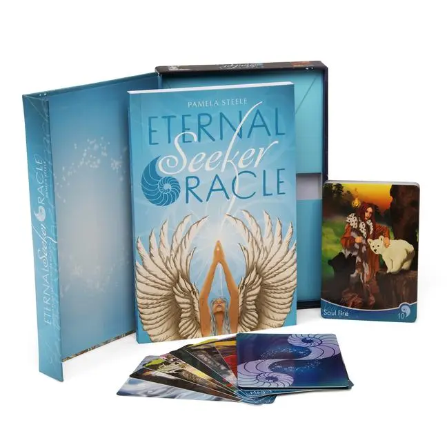 Cover: 9780764361258 | Eternal Seeker Oracle (Oracle Deck and Guidebook Set) | Pamela Steele