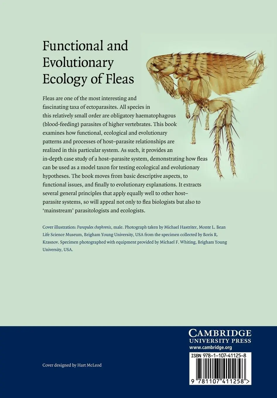Rückseite: 9781107411258 | Functional and Evolutionary Ecology of Fleas | Boris R. Krasnov | Buch