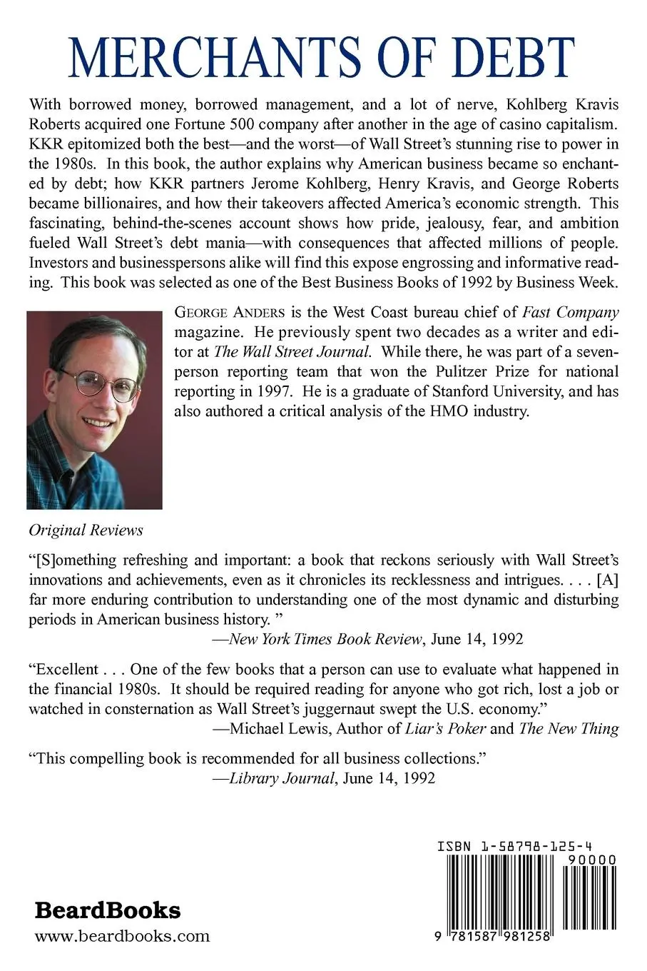 Rückseite: 9781587981258 | Merchants of Debt: KKR and the Mortgaging of American Business | Buch