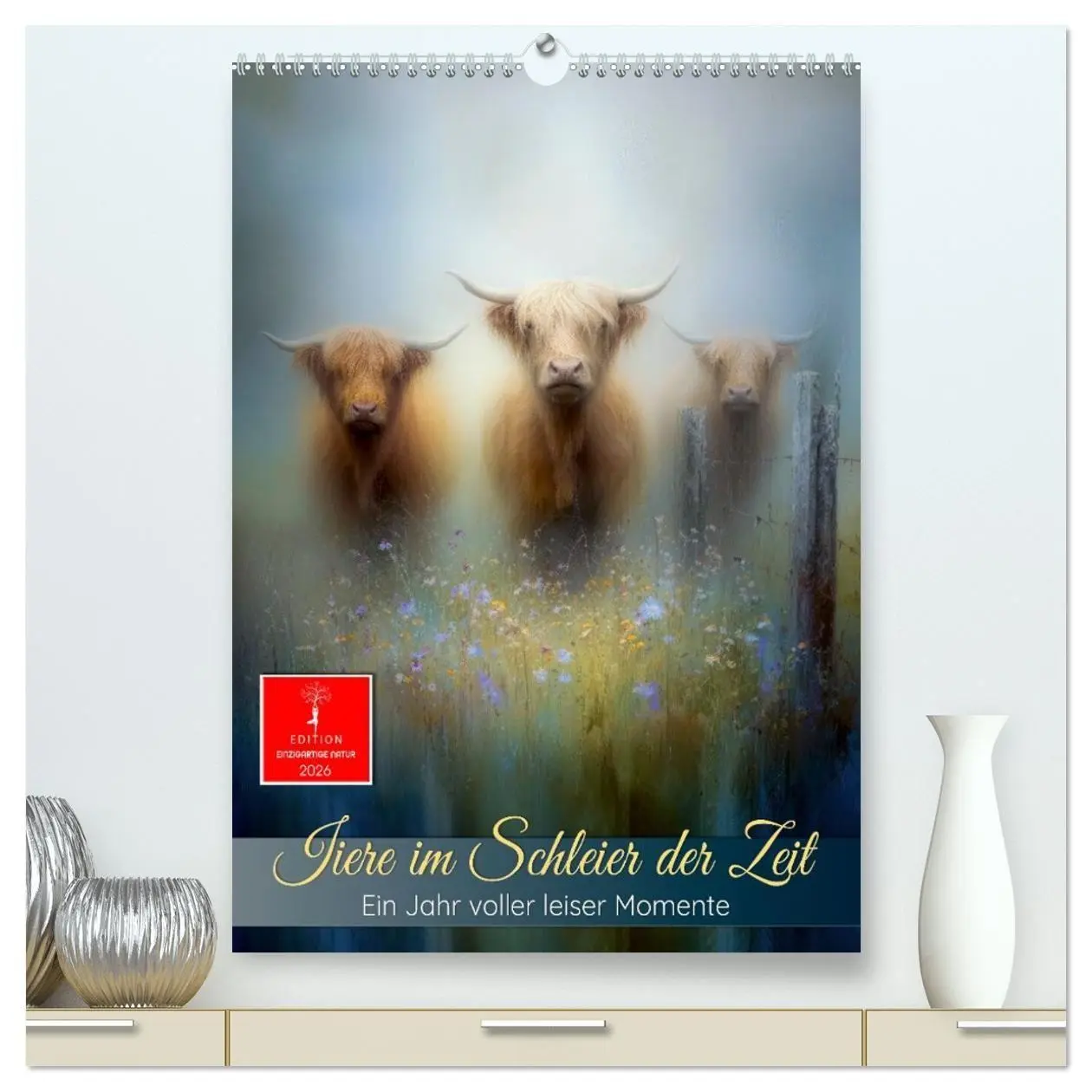 Cover: 9783516701258 | Tiere im Schleier der Zeit (hochwertiger Premium Wandkalender 2026...