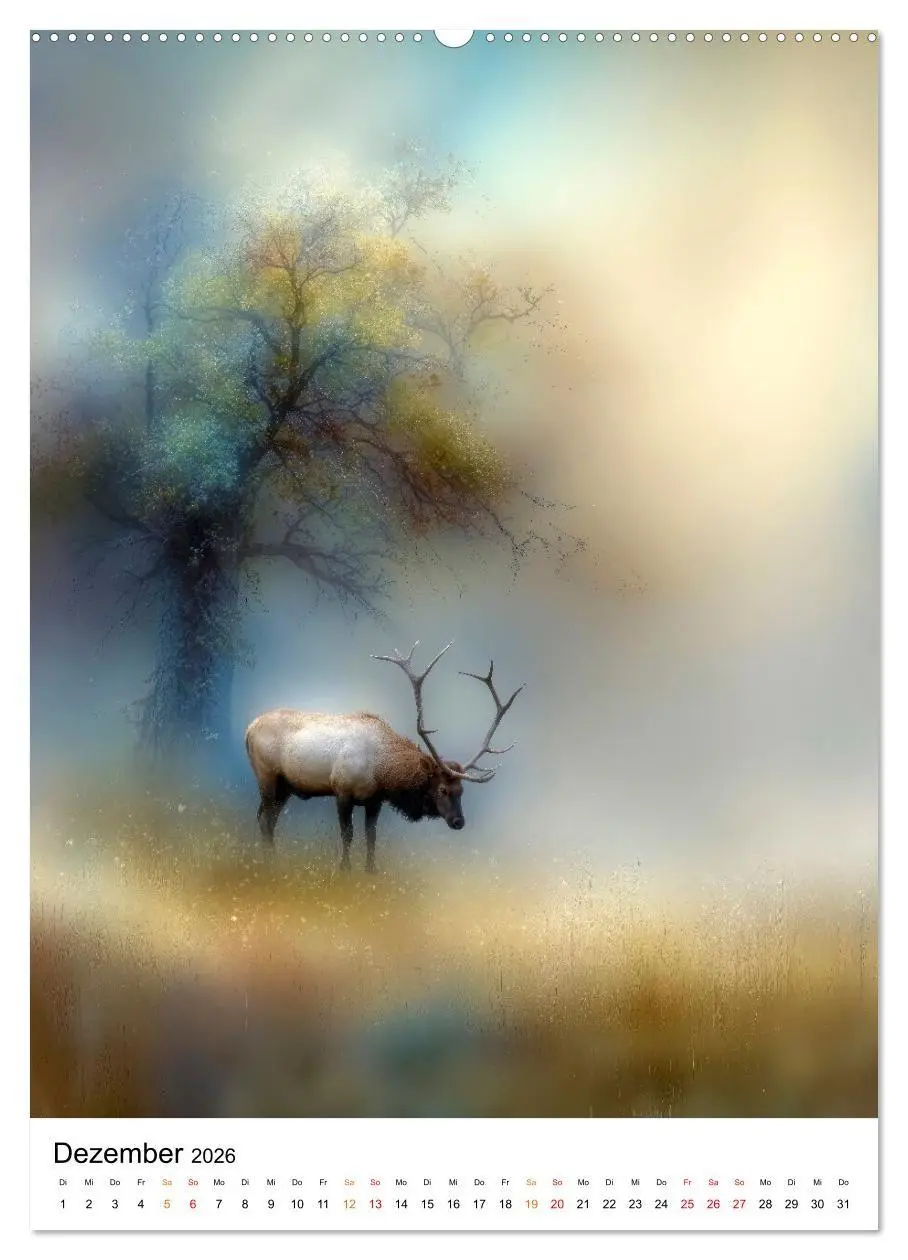 Bild: 9783516701258 | Tiere im Schleier der Zeit (hochwertiger Premium Wandkalender 2026...
