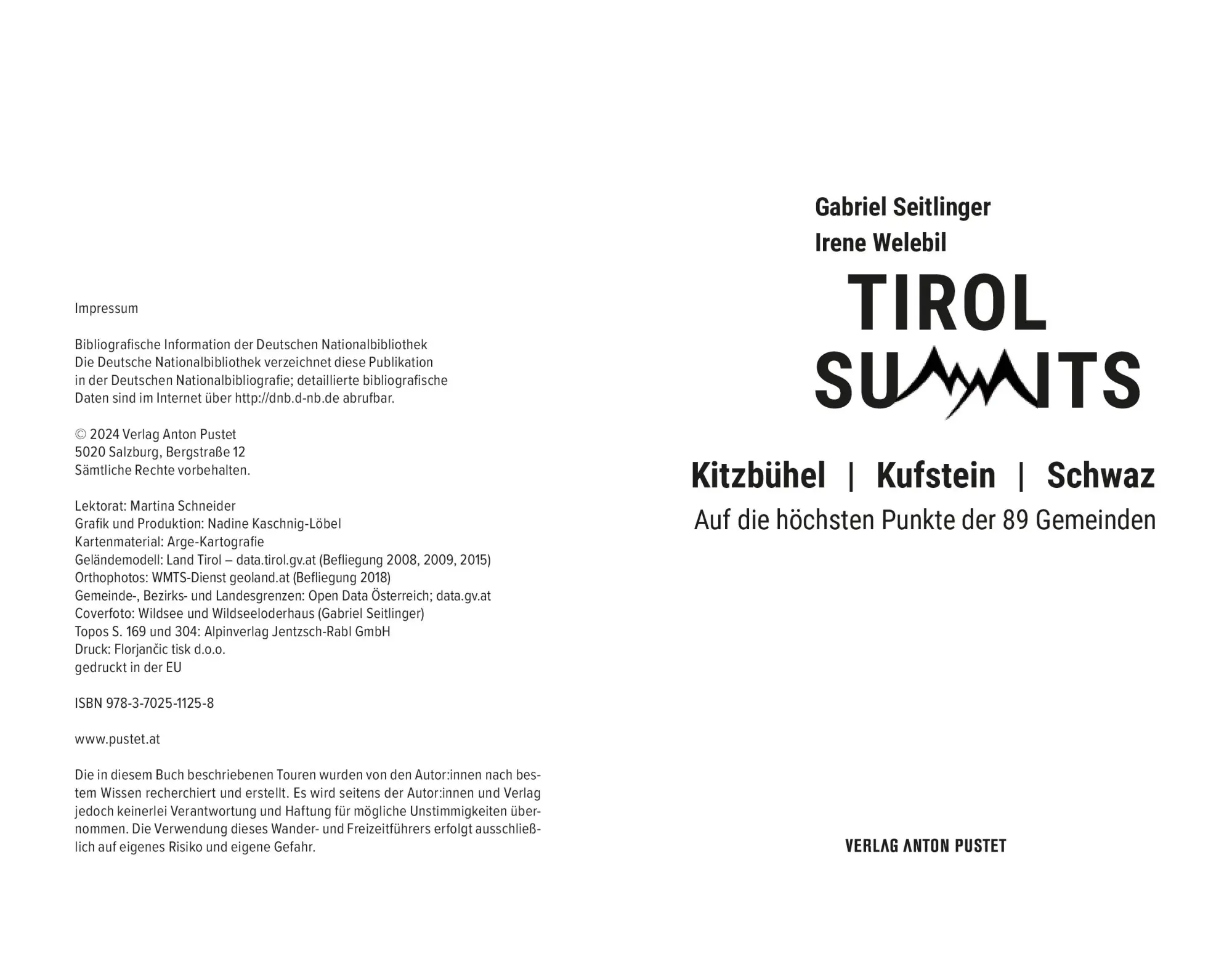 Bild: 9783702511258 | Tirol Summits | Gabriel Seitlinger (u. a.) | Taschenbuch | 320 S.