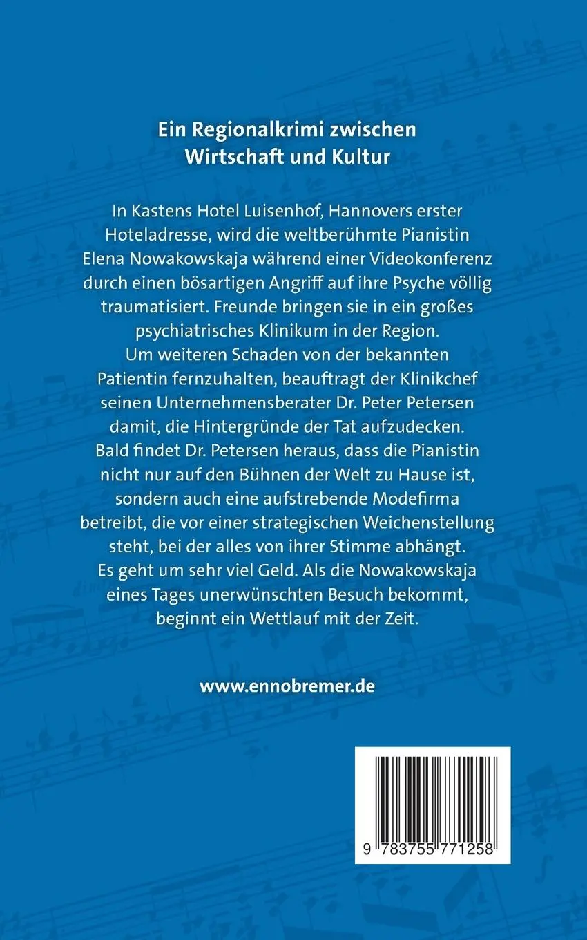 Rückseite: 9783755771258 | Die Pianistin | Dr. Peter Petersen ermittelt | Enno Bremer | Buch