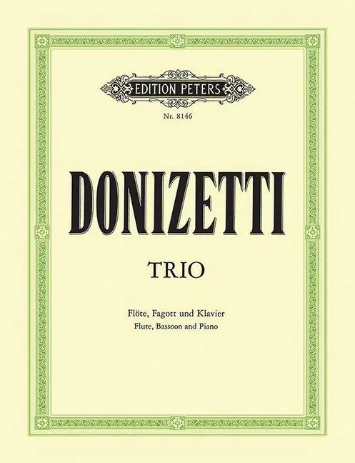 Cover: 9790014061258 | Trio in F | Gaetano Donizetti | Taschenbuch | Edition Peters | Buch