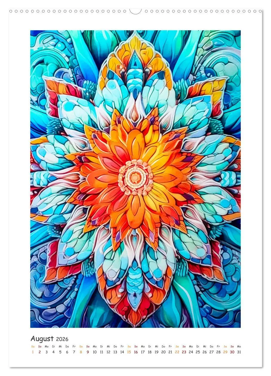 Bild: 9783516311358 | Zauberhafte Mandalas (Wandkalender 2026 DIN A2 hoch), CALVENDO...