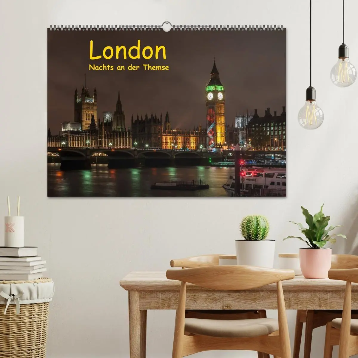 Bild: 9783569881358 | London - Nachts an der Themse (Wandkalender 2027 DIN A2 quer),...