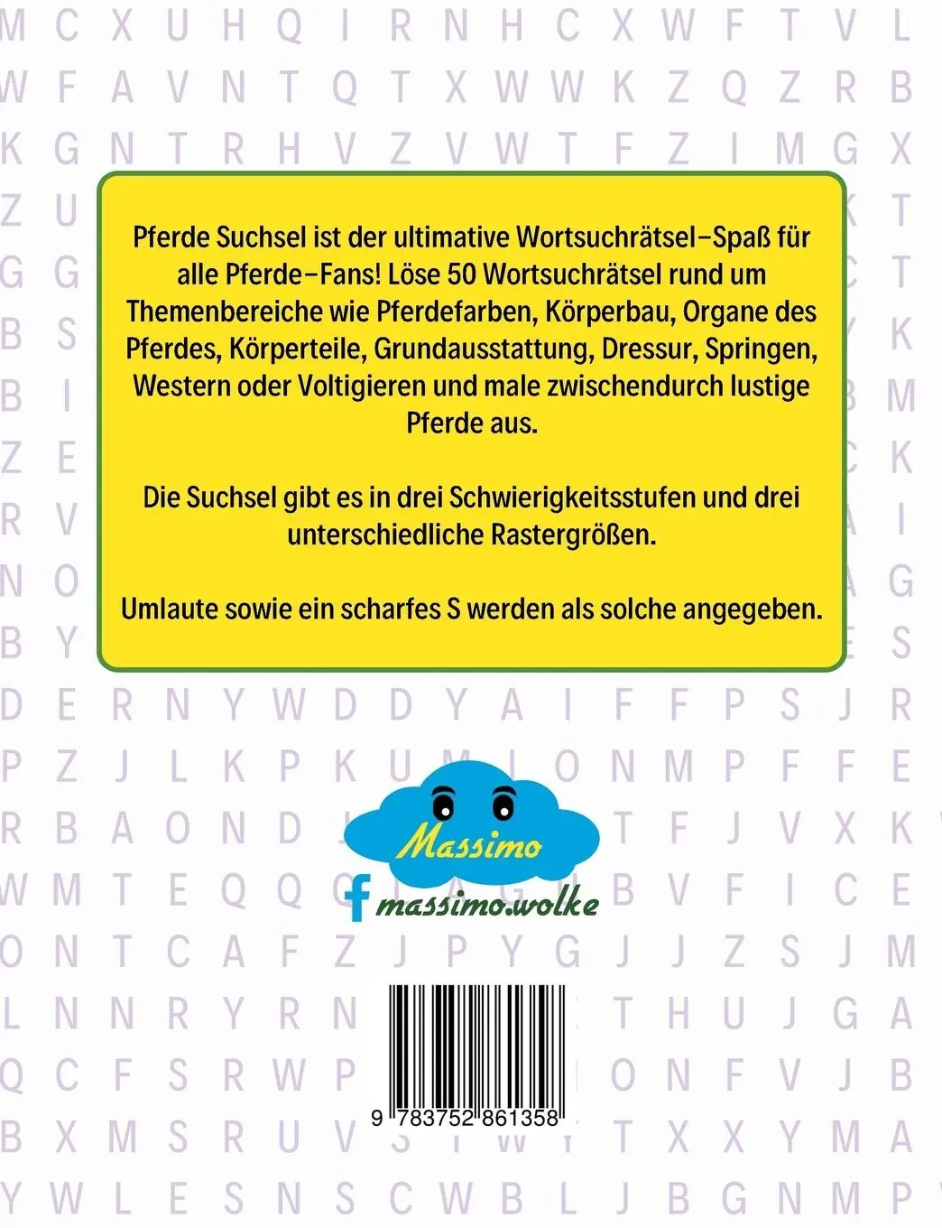Rückseite: 9783752861358 | Pferde Suchsel | Massimo Wolke | Taschenbuch | Paperback | 116 S.