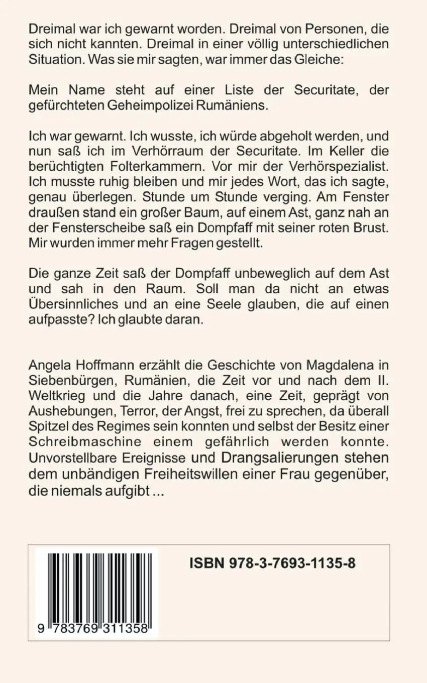 Rückseite: 9783769311358 | Der Dompfaff und das Hufeisen | Angela Hoffmann | Taschenbuch | 180 S.