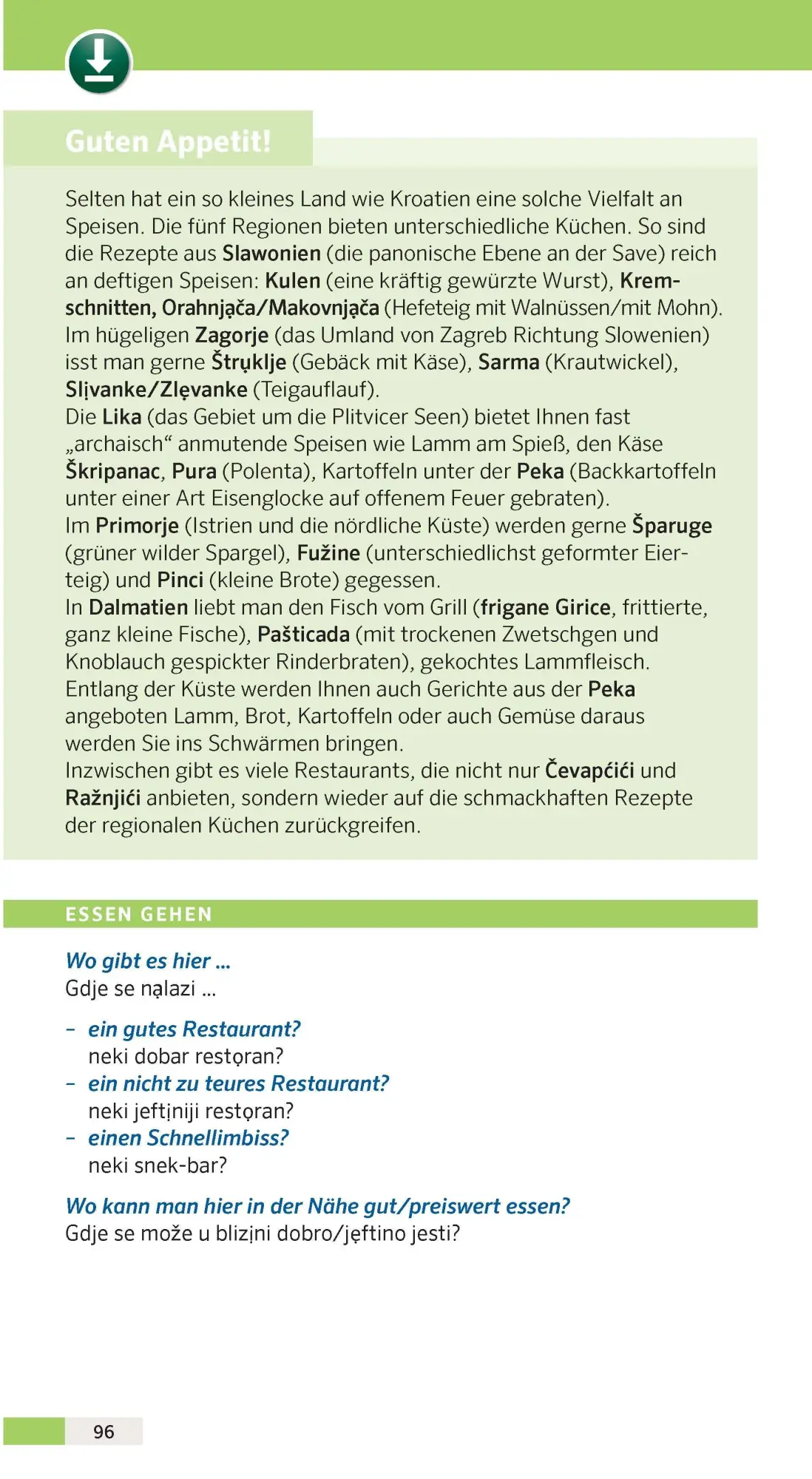 Bild: 9783125181458 | PONS Reise-Sprachführer Kroatisch | Taschenbuch | PONS-Wörterbücher