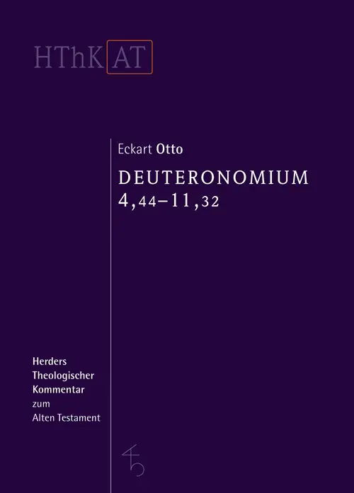 Cover: 9783451341458 | Deuteronomium 1-11. .2 | Deuteronomium 1-11 | Eckart Otto | Buch
