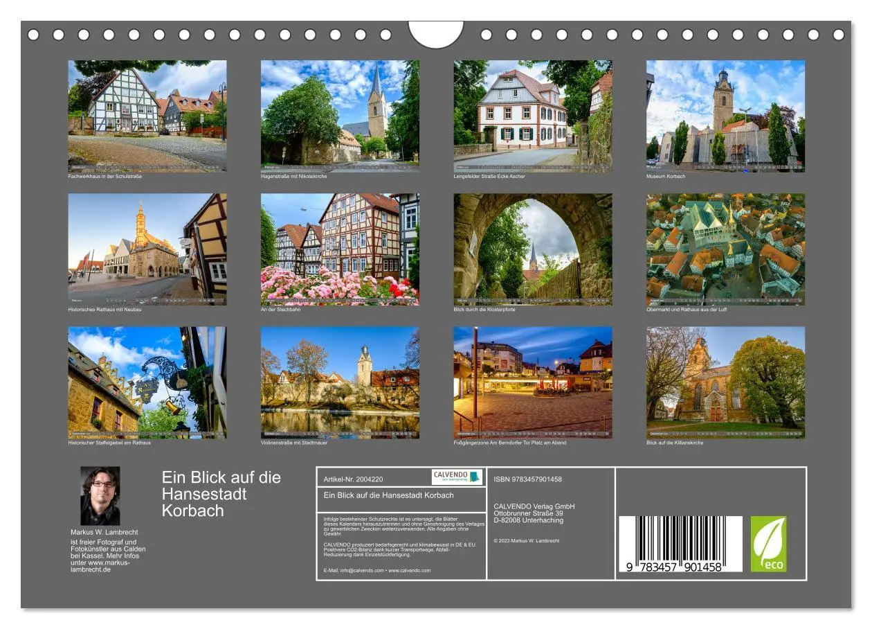 Bild: 9783457901458 | Ein Blick auf die Hansestadt Korbach (Wandkalender 2026 DIN A4...
