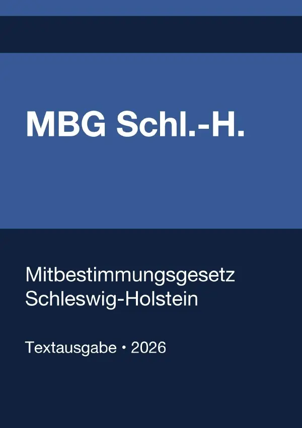 Cover: 9783565361458 | MBG Schl.-H. - Mitbestimmungsgesetz Schleswig-Holstein 2026 | Buch