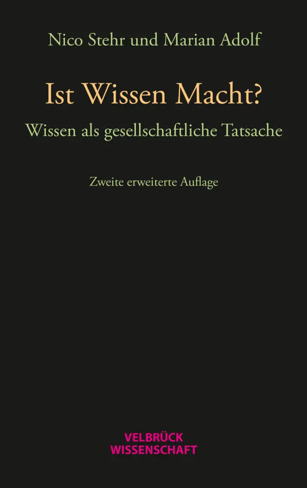 Cover: 9783958321458 | Ist Wissen Macht? | Wissen als gesellschaftliche Tatsache | Buch
