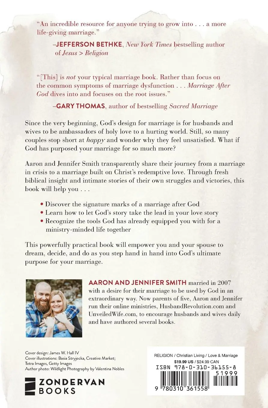 Rückseite: 9780310361558 | Marriage After God | Aaron Smith (u. a.) | Taschenbuch | Englisch