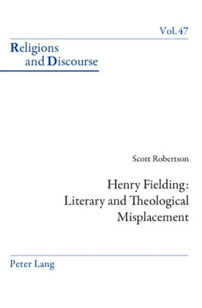 Cover: 9783034301558 | Henry Fielding: Literary and Theological Misplacement | Robertson