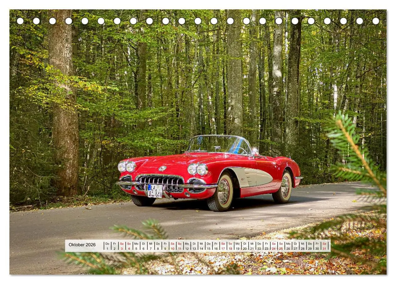 Bild: 9783457441558 | American Deam Car Corvette C1 (Tischkalender 2026 DIN A5 quer),...