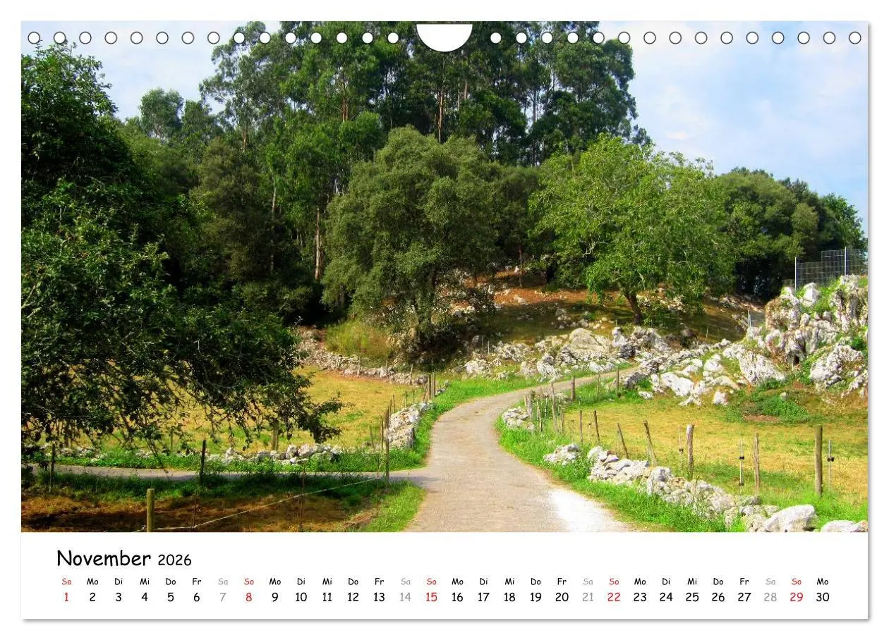 Bild: 9783516081558 | Camino del norte - Küstenweg (Wandkalender 2026 DIN A4 quer),...