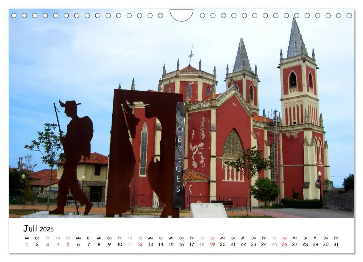 Bild: 9783516081558 | Camino del norte - Küstenweg (Wandkalender 2026 DIN A4 quer),...