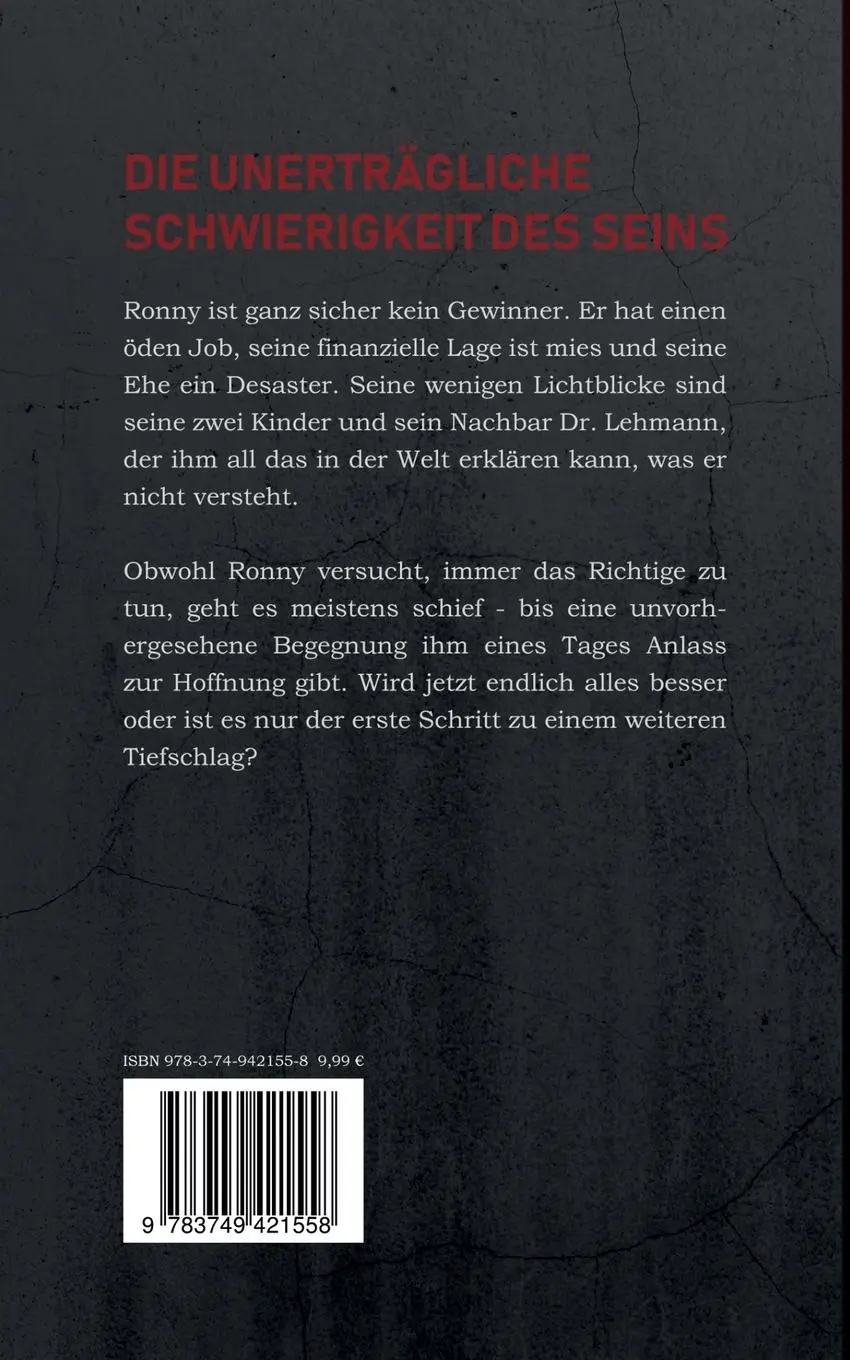 Rückseite: 9783749421558 | Die unerträgliche Schwierigkeit des Seins | Sebastian Temmen | Buch