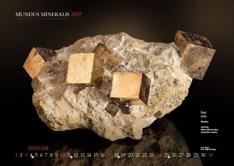 Bild: 9783957561558 | MUNDUS MINERALIS 2027 | Die Welt der Mineralien | Jörg Neubert | 2027