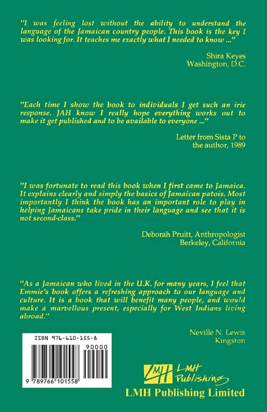 Rückseite: 9789766101558 | Understanding Jamaican Patois | L. Emilie Adams | Taschenbuch | 1991