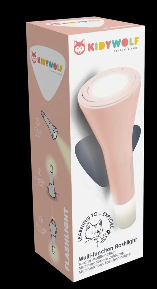 Bild: 5407009181658 | KIDYWOLF - Taschenlampe 3in1 rosa | Deutsch | 2025 | KIDYWOLF