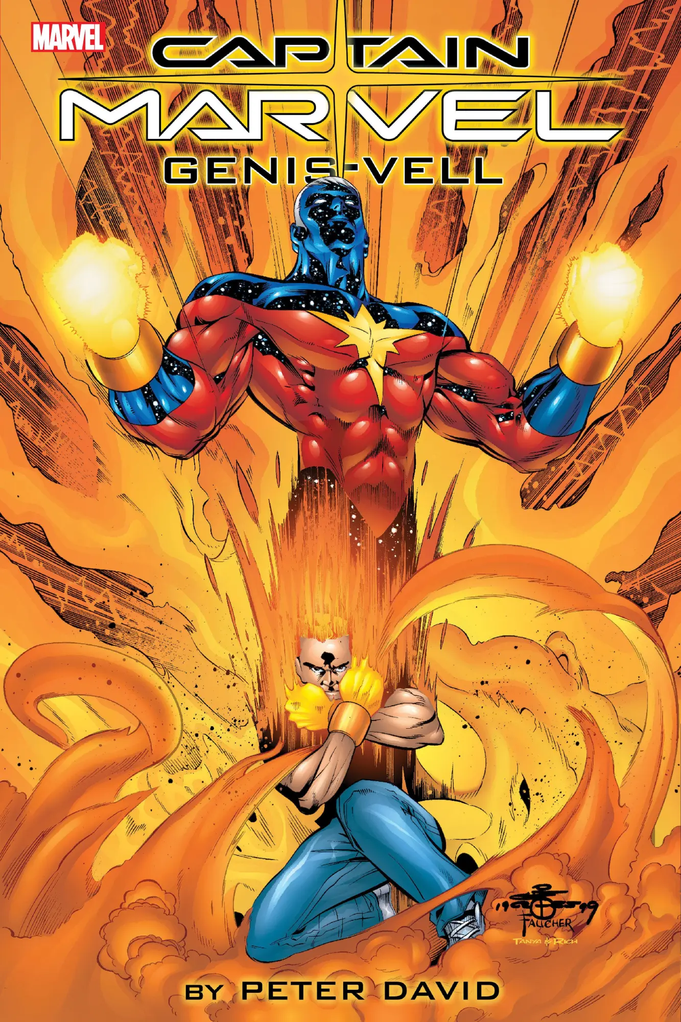 Cover: 9781302951658 | Captain Marvel: Genis-Vell By Peter David Omnibus | David (u. a.)
