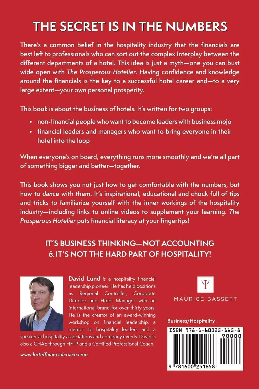 Rückseite: 9781600251658 | The Prosperous Hotelier | David Lund | Taschenbuch | Englisch | 2023