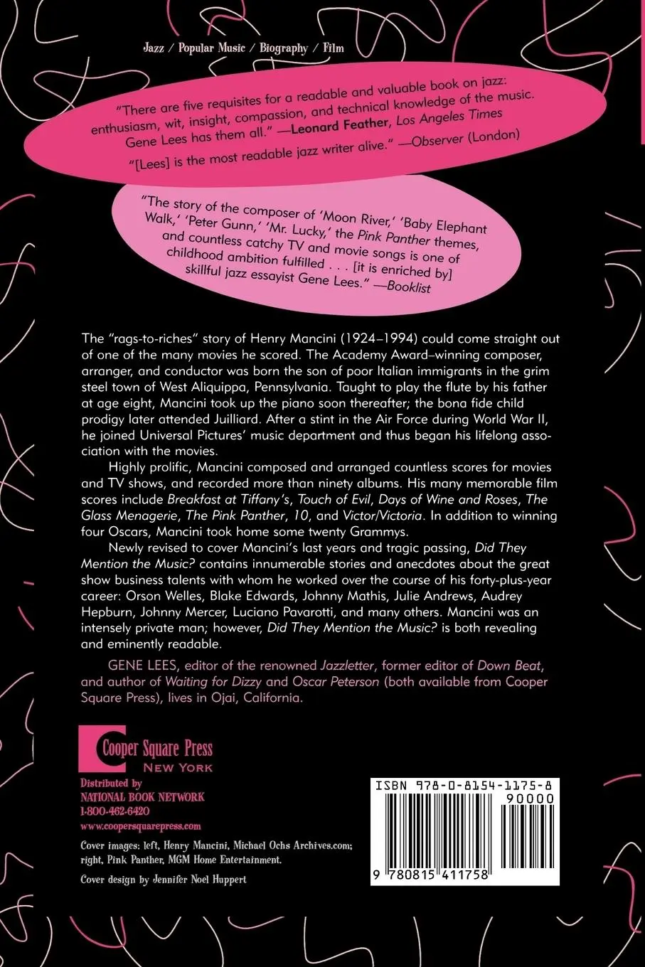 Rückseite: 9780815411758 | Did They Mention the Music? | The Autobiography of Henry Mancini