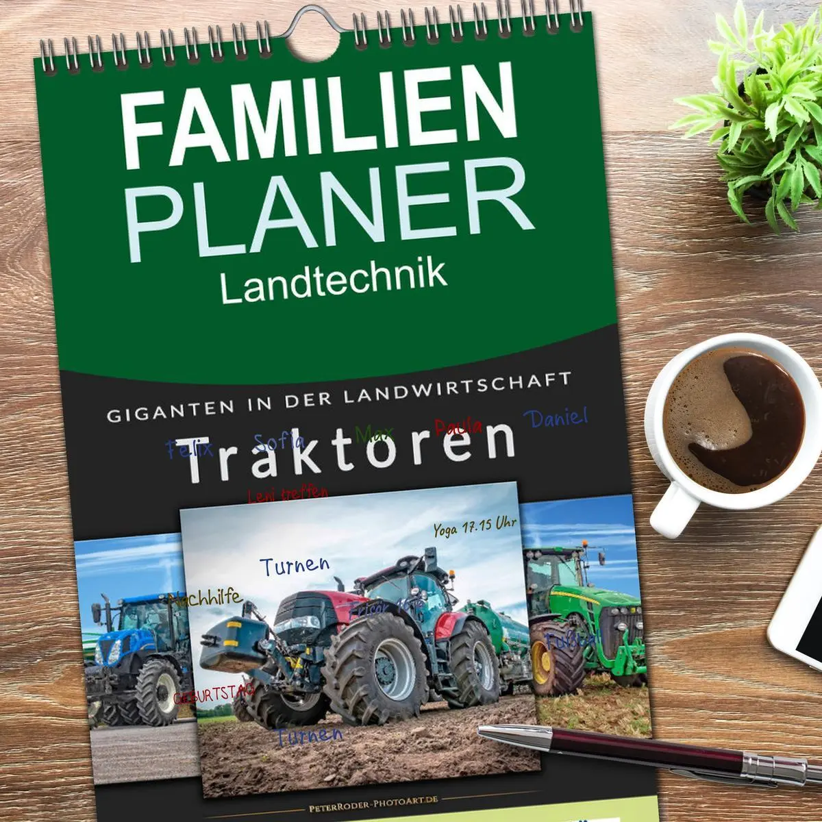 Bild: 9783516511758 | Familienplaner 2026 - Traktoren - Giganten in der Landwirtschaft...