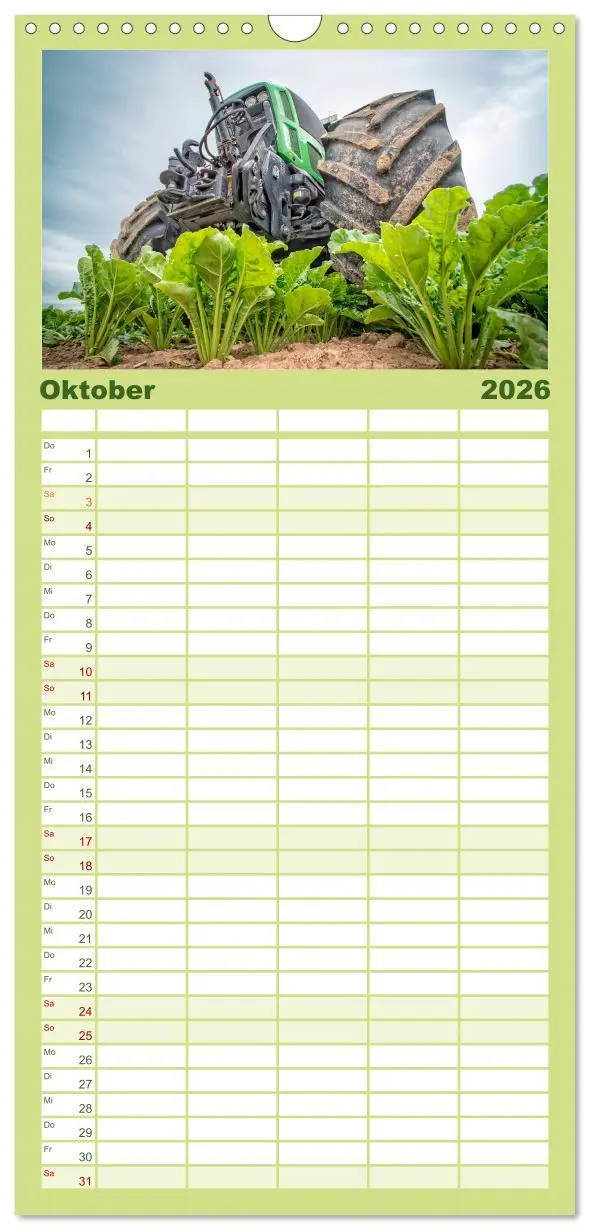 Bild: 9783516511758 | Familienplaner 2026 - Traktoren - Giganten in der Landwirtschaft...