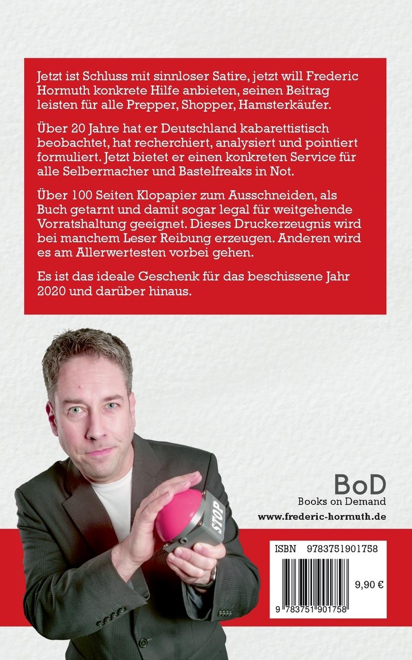 Rückseite: 9783751901758 | 100 Gründe warum du kein Klopapier hamstern musst | Frederic Hormuth