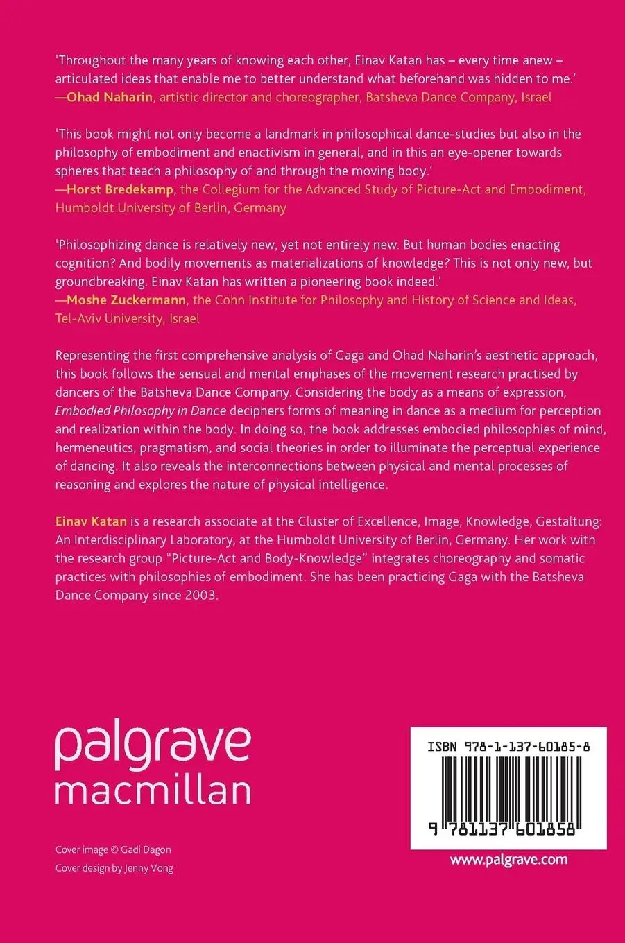 Rückseite: 9781137601858 | Embodied Philosophy in Dance | Einav Katan-Schmid | Buch | xviii