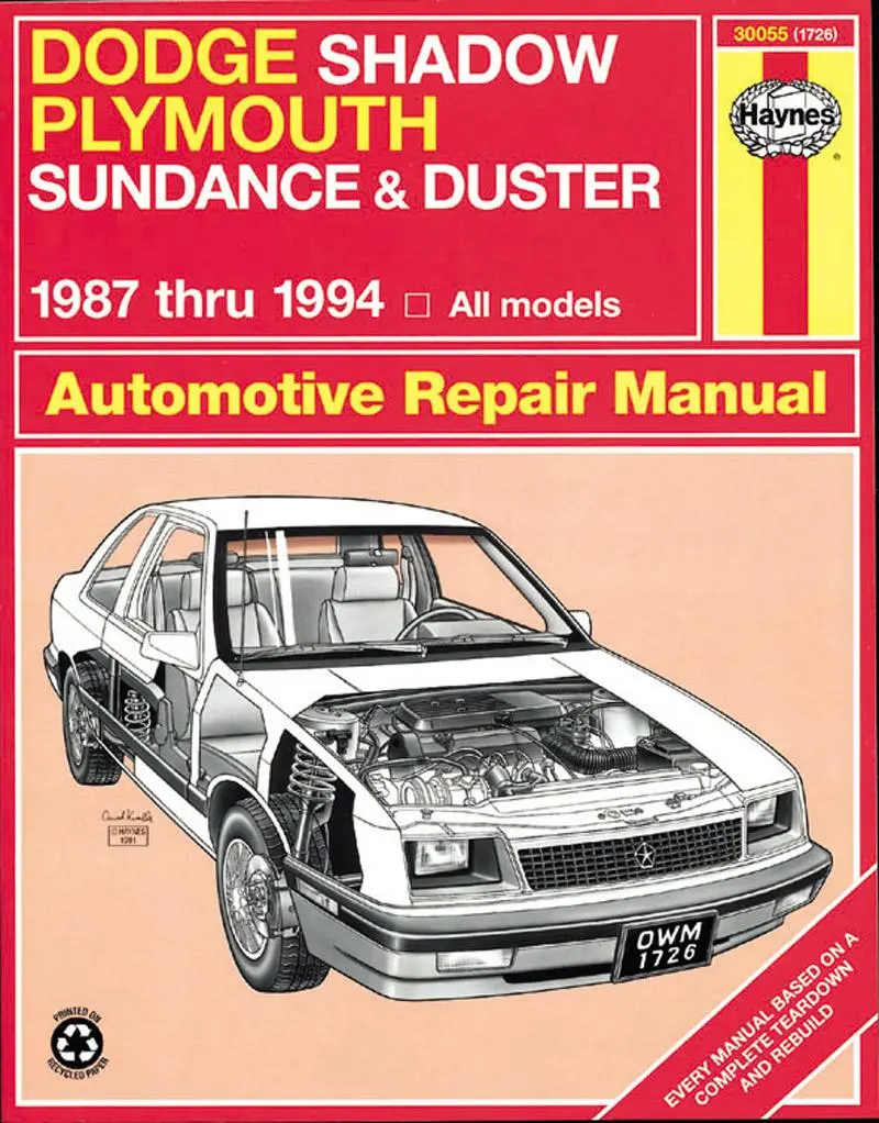 Cover: 9781563921858 | Dodge Shadow &amp; Plymouth Sundance, Duster 1987-94 | J H Haynes | Buch