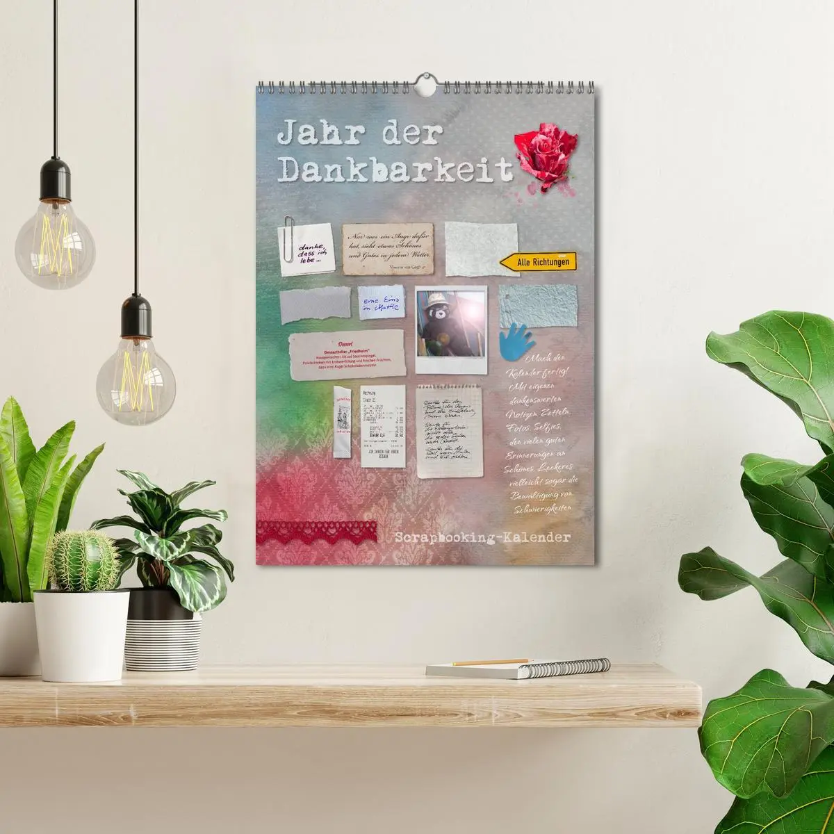 Bild: 9783516431858 | Jahr der Dankbarkeit - Scrapbooking-Kalender (Wandkalender 2026 DIN...
