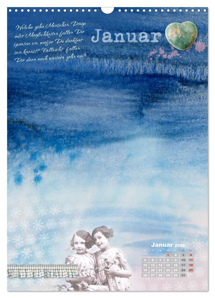 Bild: 9783516431858 | Jahr der Dankbarkeit - Scrapbooking-Kalender (Wandkalender 2026 DIN...